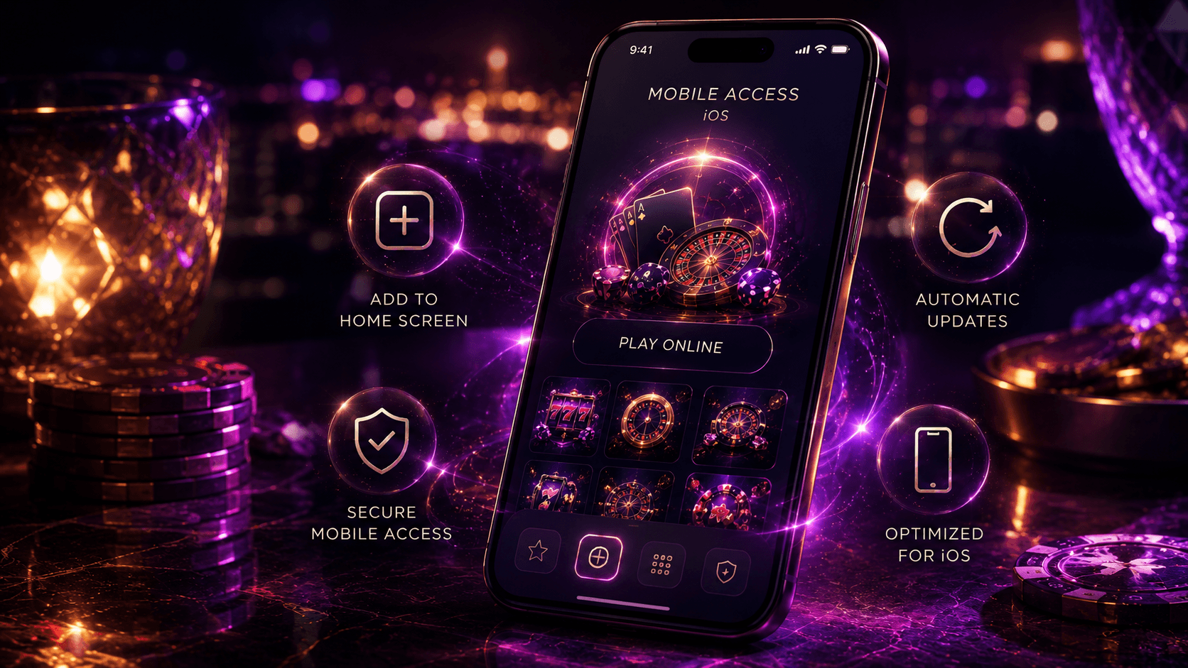 PlayLive iOS style mobile access