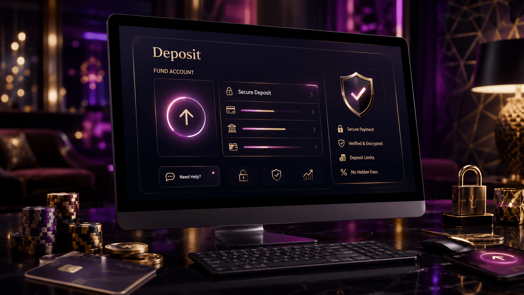 PlayLive desktop deposit panel